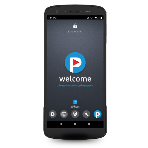 Zebra TC27 Specification Zebra TC27 mobile device with Politess Welcome home screen
